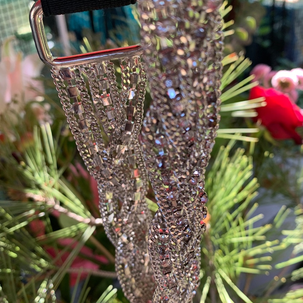 Express Rhinestone Stretch Belt - Picture 11 of 13